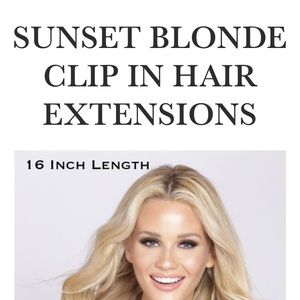 Cashmere hair clip in hair extensions